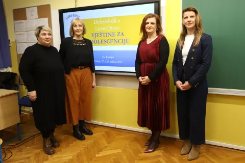 Osijek, 27. 02. 2025, OŠ Vijenac, predstavljanje Lions Quest programa Vještine za adolescenciju.snimio GOJKO MITIĆ