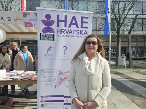 Predsjednica udruge oboljelih od HAE Mihaela Šogorić, 28.2.2025.