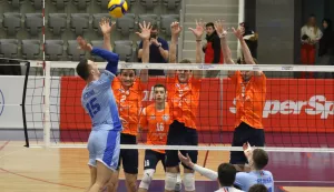 Osijek, 01. 03. 2025, SD Gradski vrt, mala dvorana, odbojka. Mursa Osijek - Rijeka, Superliga.snimio GOJKO MITIĆ