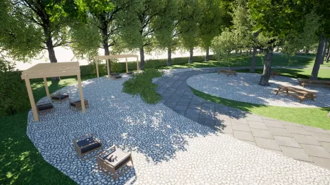 Budući park u Vrbanjiustupljena fotografija