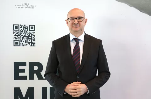 Osijek, 04. 03. 2025., GC, Era mjera, Konferencija o mjerama aktivne politike zapošljavanja, panel, Ante Lončar - ravnatelj HZZSNIMIO BRUNO JOBST