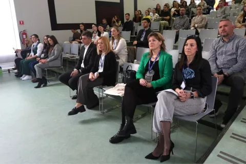 Osijek, 10. 03. 2025, Aula glagoljice, EFOS, Ekonomski fakultet Osijek. Zlatne ruke Slavonije i Baranje i Sajam poljoprivrednih proizvoda - konferencija.snimio GOJKO MITIĆ