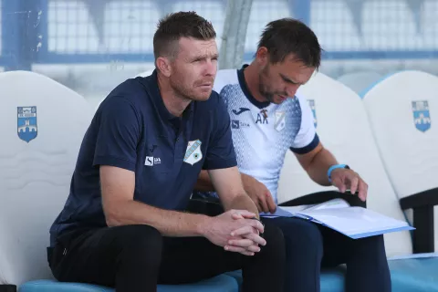 Osijek.12.09.2020. Stadion Gradski Vrt. 4 kolo Prve HNL Nk Osijek-HNK RijekaNa Fotografiji: Simon Rozman trenr RijekeFoto:Marko Mrkonjic