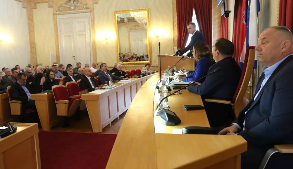 Osijek,13. 02. 2025, Županijska 4. Sjedinca Županiske skup&scaron;tine.snimio GOJKO MITIĆ