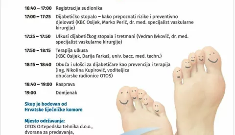 Dijabetičko stopalo - skup - plakat - najava