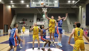 Osijek, 29. 03. 2025., Dvorana Gradski vrt, Vrijednosnice Osijek - Alkar (Sinj), FAVBET Premijer ligaSNIMIO BRUNO JOBST