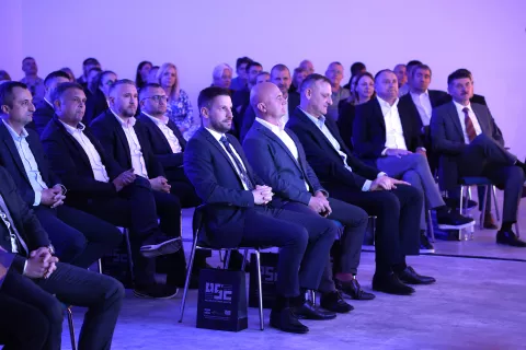 Osijek, 08. 04. 2024., Gacka ulica, Centralna zgrada IT parka, obilazak, svecanost, Radic; Guberac; LukicSNIMIO BRUNO JOBST