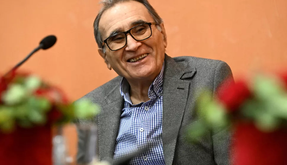 10.02.2023., Zagreb - Matica hrvatske, predstavljena knjiga Igora Zidica Jesmo li zivi Polemike, rasprave, govori 1968.-2014.. O knjizi su uz autora govorili Stjepan Damjanovic, Ivan Rogic Nehajev, Luka Seput. Photo: Marko Lukunic/PIXSELL