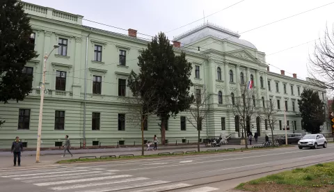Osijek, 30. 03. 2021, Zgrada Zupanijskog i Opcinskog suda u Osijeku. Zupaniski sud, Opcinski sud Osijek. Zgrada. snimio GOJKO MITIĆ