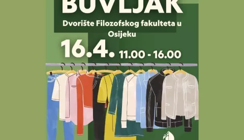 Besplatni buvljak u dvorištu Filozofskog fakulteta - najava - plakat