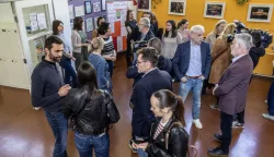 Zagreb, 11.4.2025 - Nezavisni sindikat zaposlenih u srednjim školama Hrvatske, Nezavisni sindikat znanosti i visokog obrazovanja i Školski sindikat Preporod održali su konferenciju za medije na kojoj su medijima predstavili podatke o odazivu na štrajk u osnovnim i srednjim školama, na fakultetima i institutima u Bjelovarsko-bilogorskoj, Sisačko-moslavačkoj, Karlovačkoj, Krapinsko-zagorskoj, Zagrebačkoj županiji i Gradu Zagrebu. Foto Hina/ Dario GRZELJ/ dag