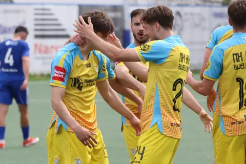 Bijelo Brdo, 13. 04. 2025, Igralište u Bijelom Brdu, nogomet, BSK (Bijelo Brdo) - Rudeš (Zagreb), SuperSport Prva liga.snimio GOJKO MITIĆ