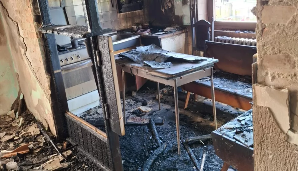 Požar je u potpunosti poharao prizemlje kuće u Višnjevcu