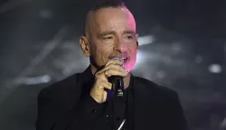 Eros Ramazzotti performs during the 74th edition of the SANREMO Italian Song Festival at the Ariston Theatre in Sanremo, northern Italy - Thursday, FEBRUARY 8, 2024. Entertainment. (Photo by Marco Alpozzi/ LaPresse/Sipa USA) Photo: LaPresse/SIPA USA