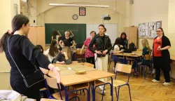 Osijek, 16. 04. 2025, Tvrđa, II. gimnazija, Dan škole. Radionice.snimio GOJKO MITIĆ