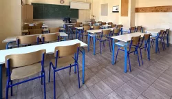 Osijek, 19. 03. 2025., Štrajk u školama, štrajk, škola, štrajk u obrazovanju i znanosti, prazna učionicaSNIMIO BRUNO JOBST