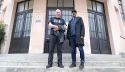Osijek, 17. 04. 2025., kino Urania, Praslovan, projekcija filma, Zoran Predin, Slobodan Maksimović - redateljSNIMIO BRUNO JOBST