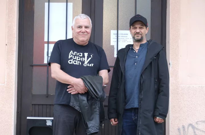 Osijek, 17. 04. 2025., kino Urania, Praslovan, projekcija filma, Zoran Predin, Slobodan Maksimović - redateljSNIMIO BRUNO JOBST