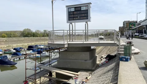 Osijek, 11. 04. 2025., Zimska luka, promenada, Gornjodravska špetnica, info vidikovac, obnova, radovi,SNIMIO BRUNO JOBST