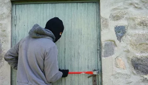 Uhvaćeni provalnici, provala, ilustracija