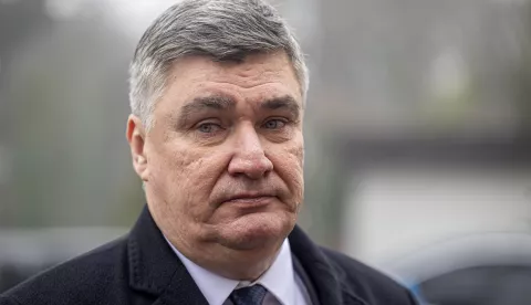 Zagreb, 25.2.2025 - Predsjednik Republike i vrhovni zapovjednik Oružanih snaga RH Zoran Milanović (na slici) sudjelovato je na obilježavanju 25. obljetnice ustrojavanja Počasno-zaštitne bojne.Foto Hina/ Dario GRZELJ/ dag