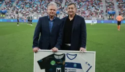 09.09.2022., Osijek - Stadion Opus Arena, Prijateljska nogometna utakmica izmedju NK Osijek - Puskas Ferenc Akademia FCLörinc Mészáros I Ferenc Sakalj