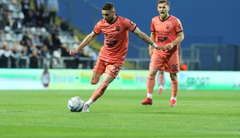 23.04.2025., stadion HNK Rijeka, Rijeka - SuperSport HNL, 31. kolo, HNK Rijeka - NK Osijek. Roko Jurisic