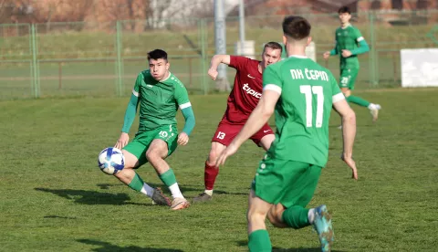 Čepin, 09. 03. 2025., Igralište u Čepinu, Čepin - Tomislav (Donji Andrijevci), Treća NL IstokSNIMIO BRUNO JOBST