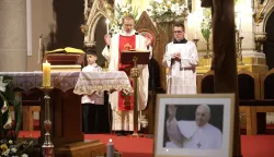 Osijek, 26. 04. 2025., Konkatedrala, Papa Franjo, misa, misa zadušnica, zadušnicaSNIMIO BRUNO JOBST