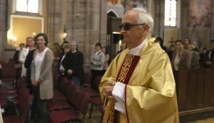 Osijek, 27. 04. 2025, Zlatna misa Adama Bernatovića u osječkoj konkatedrali..snimio GOJKO MITIĆ