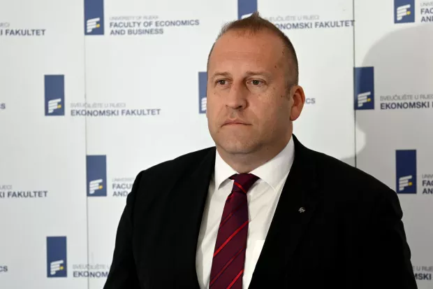 RIJEKA 04 03. 2025. - SA&Scaron;A DREZGIĆ, Znanstveno-stručni dijalog "Regionalni razvoj u Hrvatskoj: industrijska tranzicija" dvorana Anek Ekonomski fakultet SNIMIO: VEDRAN KARUZA 