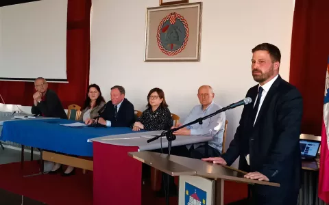 Đakovo, 29. 4. 2025. Osnivačka skup&scaron;tina Gradske organizacije Zajednice utemeljitelja HDZ-a "Dr. Franjo Tuđman" Grada Đakova