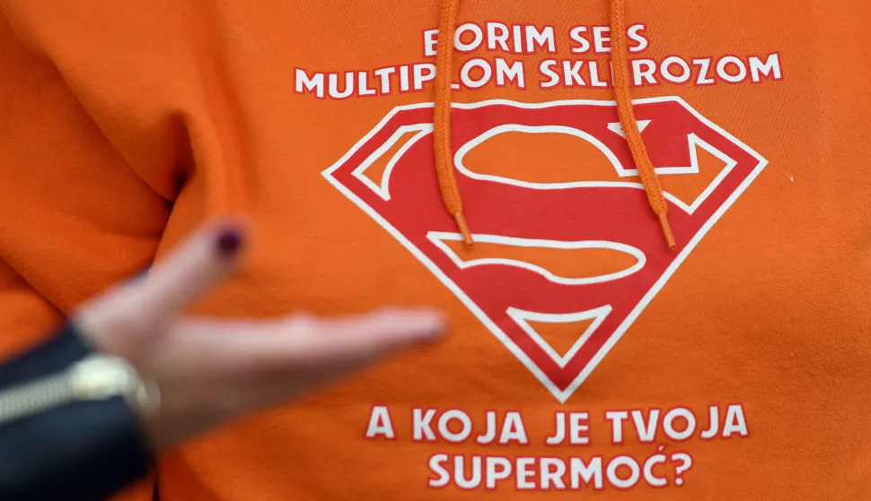 26.09.2024., Varazdin- Drustvo multiple skleroze Varazdinske zupanije i Savjet za zdravlje odrzali javno-zdravstvenu kampanju povodom obiljezavanja Nacionalnog dana multiple skleroze. Photo: Vjeran Zganec Rogulja/PIXSELL