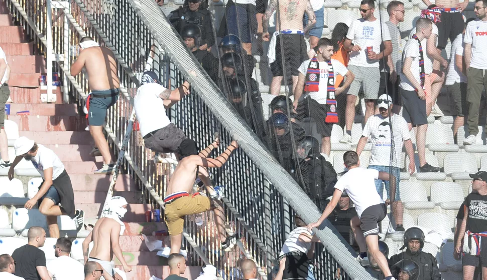 Split, 3.05.2025. - Susret 33.kola HNL-a Hajduk-Dinamo na stadionu Poljud. Foto HINA/ Mario STRMOTIĆ/ MS