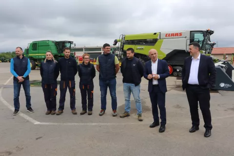 Antunovac, 06. 05. 2'025, Prezentacija i Uprava Žito Grupe i obilazak Antunovac, poljoprivrendna memanizacija...snimio GOJKO MITIĆ