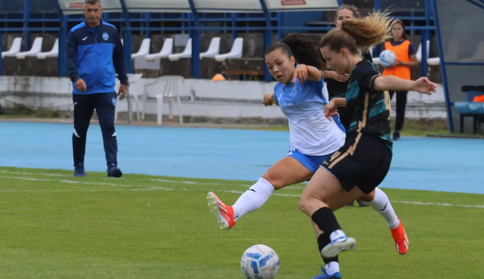 Osijek, 07. 05. 2025, Stadion Gradski vrt, nogoet žene, Osijek - Međimurje (Čakovec), Polufinale KUPA Hrvatske.snimio GOJKO MITIĆ