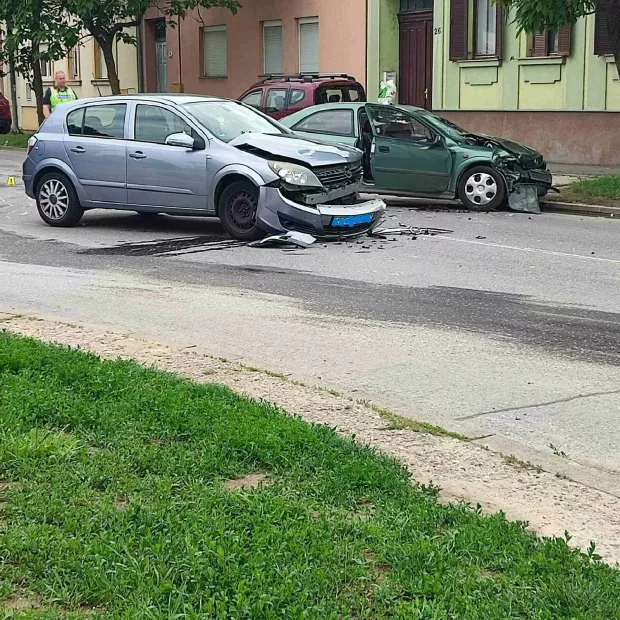 Sudar na križanju Ilirske i Kanižlićeve ulice u Osijeku