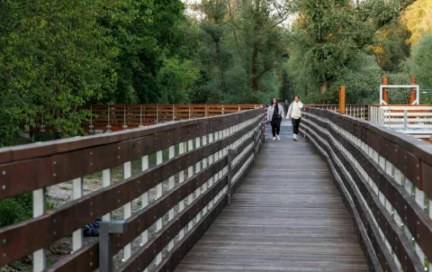 Nova drvena šetnica izgrađena u vukovarskoj park šumi Adica 
