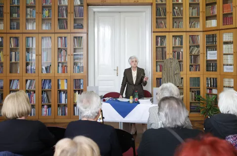 Osijek, 10. 05. 2025., GISKO, Studijska čitaonica, promocija knjige, Idemo u Supermarket, Cecilija Marković - autoricaSNIMIO BRUNO JOBST