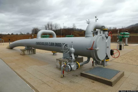 14.03.2025., Bosiljevo - Zavrseni su radovi na plinovodu Zlobin-Bosiljevo Photo: Robert Anic/PIXSELL