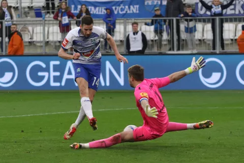 Osijek, 16. 03. 2025, Opus Arena, nogomet, SuperSport HNL 24/25. Osijek -Varaždin, Marko Soldo (14).snimo GOJKO MITIĆ