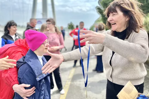 Osijek, 16. 05. 2023, promenada, utrka, Nacionalni dan osoba sa intelektualnim teskocama, Drustvo za pomoc OIT Osijek, podrska - AK Slavonija Zito SNIMIO BRUNO JOBST