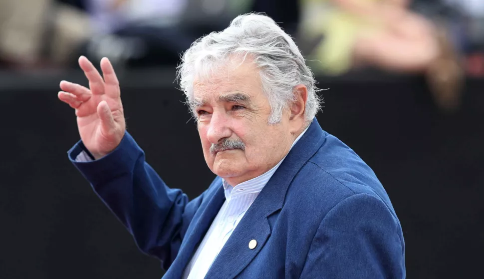 epa12097630 (FILE) - Uruguayan president José Mujica waves upon his arrival to the Convention Center in Cartagena, Colombia, 14 April 2012 (re-issued 13 May 2025). Uruguay's former president Jose Pepe Mujica died at the age of 89, the Uruguayan government announced on 13 May 2025. EPA/Paolo Aguilar