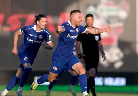 Koprivnica, 14.05.2025 - Prvi susret finala Hrvatskog nogometnog kupa Slaven Belupo - Rijeka. Na fotografiji Antonio Bosec. foto HINA/ Daniel KASAP/ dk