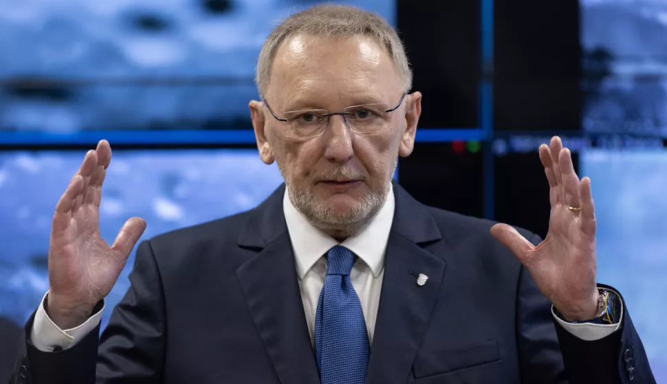 Zagreb, 27.03.2025 - Povjerenik Europske komisije za unutarnje poslove i migracije Magnus Brunner posjetio je Nacionalni koordinacijski centar za nadzor granice gdje se susreo sa potpredsjednikom Vlade i ministrom unutarnjih poslova Davorom Božinovićem. Na slici Davor Božinović.