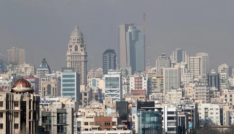 epa07316627 A general view of the capital city of Tehran, Iran, 24 January 2019. Media reported that the Unites States may call off 'a controversial anti-Iran summit' in Poland, scheduled for next month, as Washington is facing a setback due to a widening international boycott of the gathering. EPA/ABEDIN TAHERKENAREH