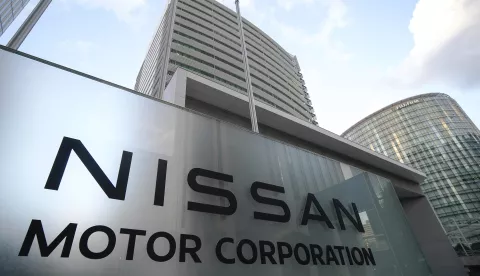 epa12095173 (FILE) - The headquarters of Nissan Motor Co., Ltd. in Yokohama, south of Tokyo, Japan, 09 November 2022 (Re-issued 13 May 2025). Nissan Motor Co. is expected to eliminate around 20,000 jobs globally, including in Japan. The company had initially planned to reduce its workforce by 9,000, but worsening business conditions have led to an additional 11,000 job cuts. EPA/KIMIMASA MAYAMA
