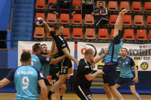 Osijek, 05. 04. 2025, SD Zrinevac, rukomet Osijek - Moslavina (Kutina), Liga za ostanak rukomet&scaron;a.snimio GOJKO MITIĆ