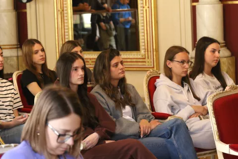 Osijek, 21. 05. 2025, Svečani foyer HNK, održana press konferencija o programu izpraćaja maturanata i 19. Quadrille po redu.snimio GOJKO MITIĆ