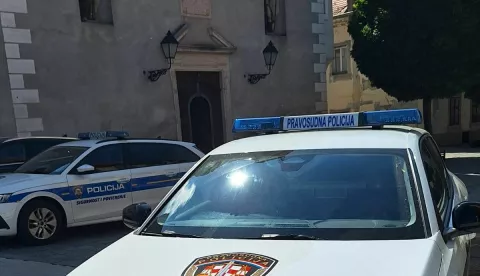 Pravosudna policija automobil ilustracija